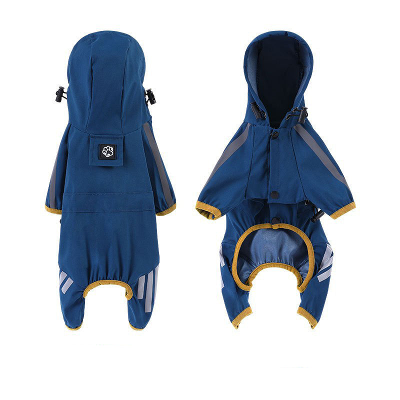 Sily Pet Raincoat Four-legged For Dogs Small Dog Outing Clothes