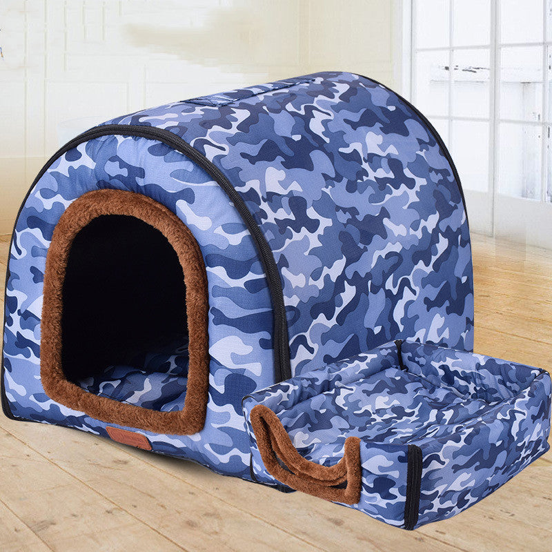 Pet Big Dog House Fully Removable And Washable Pet Kennel Cylinder