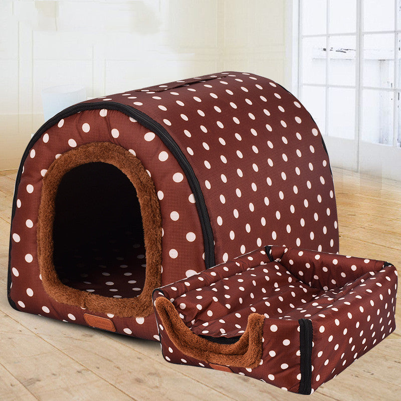 Pet Big Dog House Fully Removable And Washable Pet Kennel Cylinder