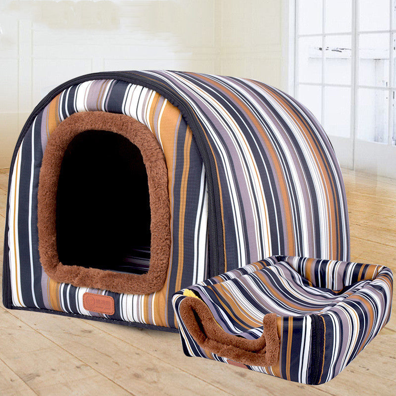 Pet Big Dog House Fully Removable And Washable Pet Kennel Cylinder