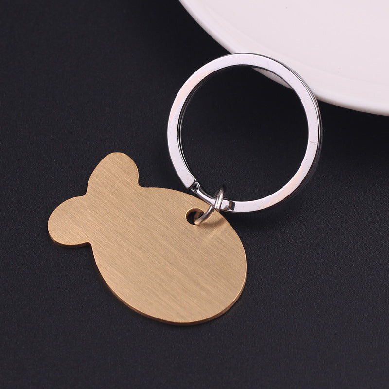 Personalized Cat Dog Pet Id Tag Keychain Engraved Pet Name