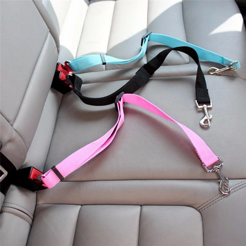 Adjustable Pet Cat Dog Car Seat Belt Pet Vehicle Harness Lead Clip