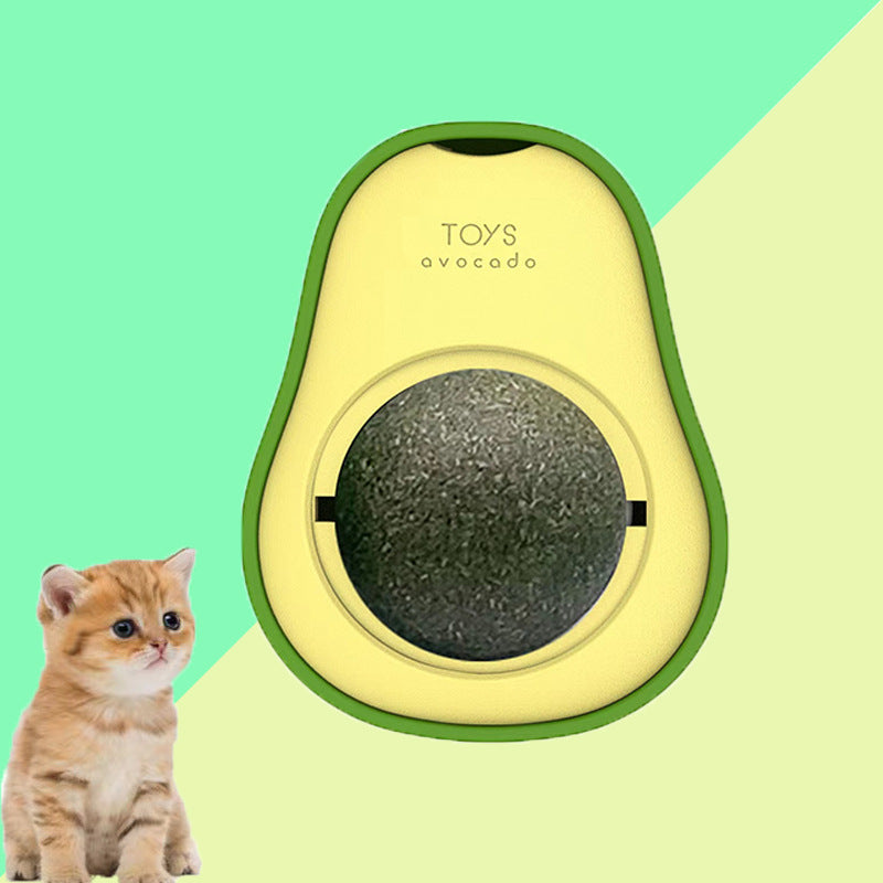 Avocado Cat Mint Multifunctional Catnip Toy 360 Rotating