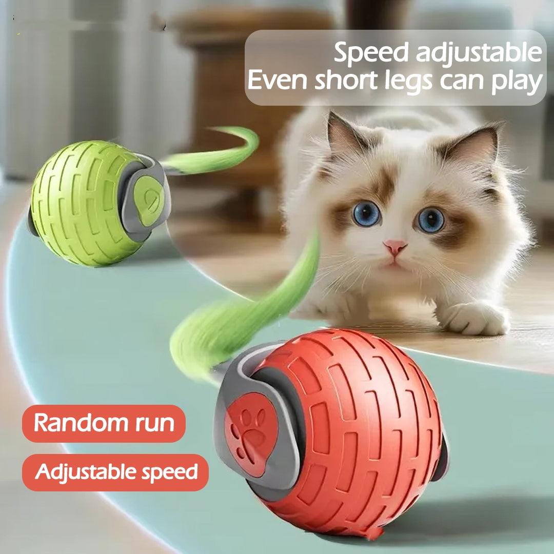 New Interactive Cat Toys Ball Auto Electric Rolling For Kitty Pets