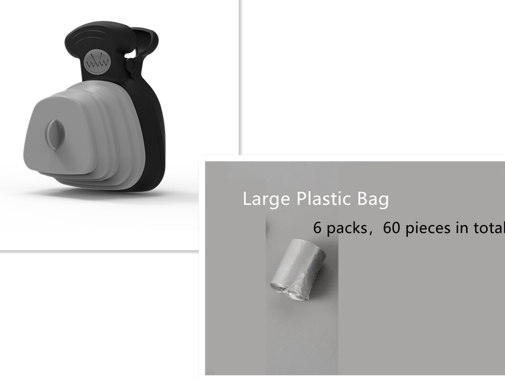 Pet Dog Poop Bag Dispenser Travel Foldable Spoon