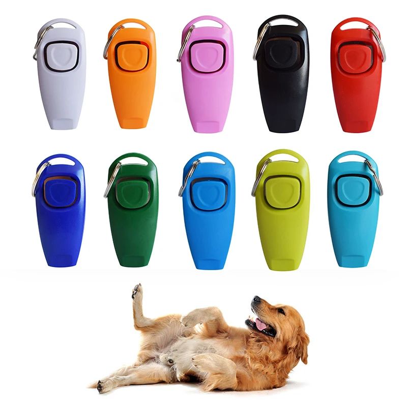 Combo Dog Clicker Whistle Training Pet Trainer Click Puppy