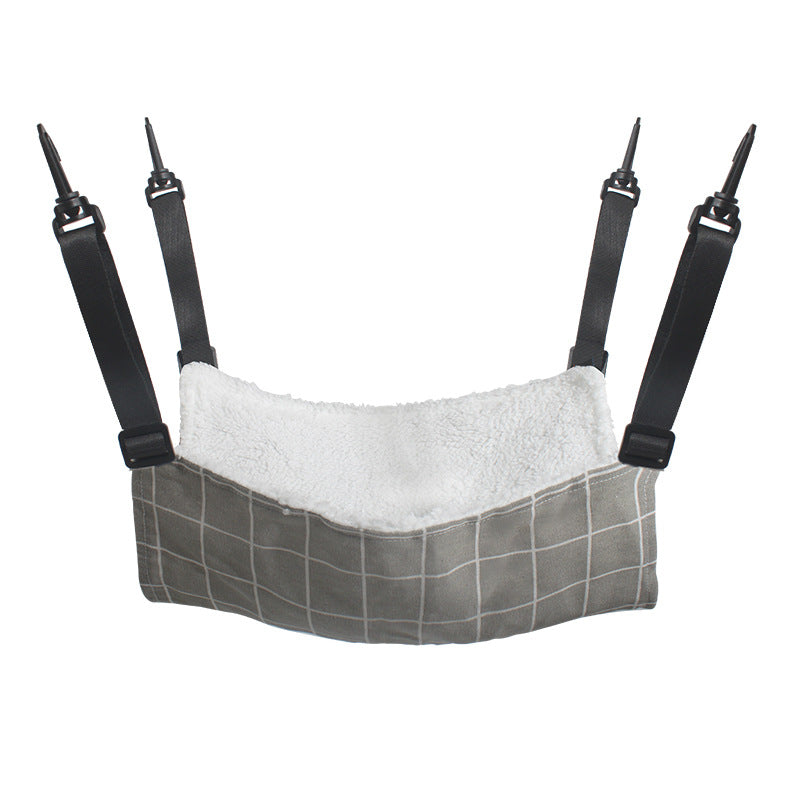 Lamb Fleece Cat Hanging Beds Pets Cage Hammock Bed For Kitten Seat