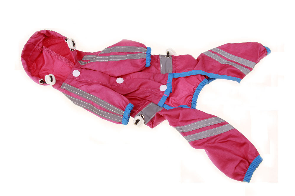 Pet Raincoat Dog One-layer Reflective Bar Warning