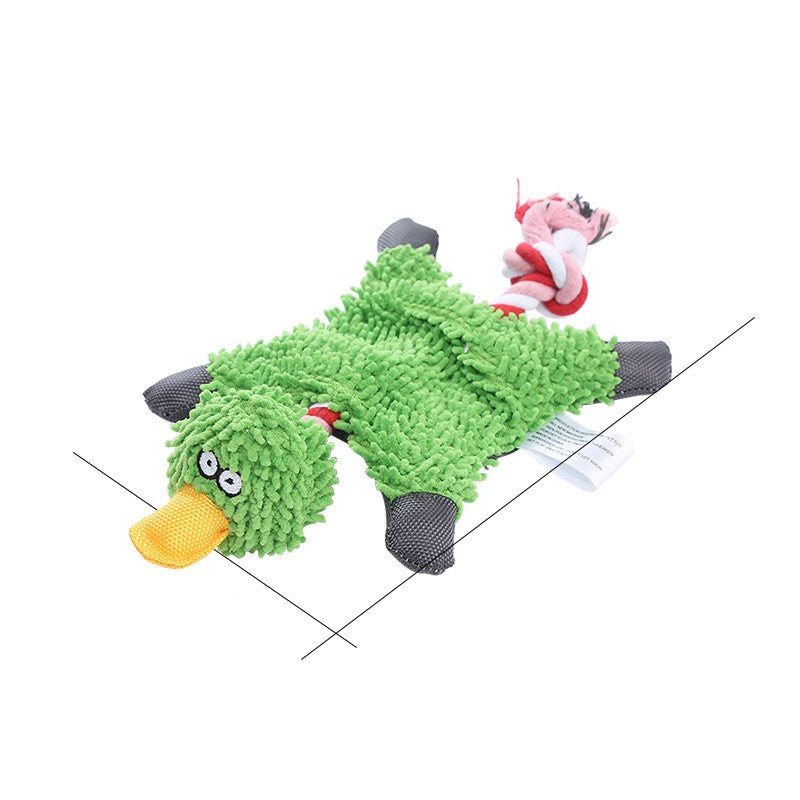 Pet Toy Donkey Shape Corduroy Chew For Dogs Puppy Squeaker Squeaky