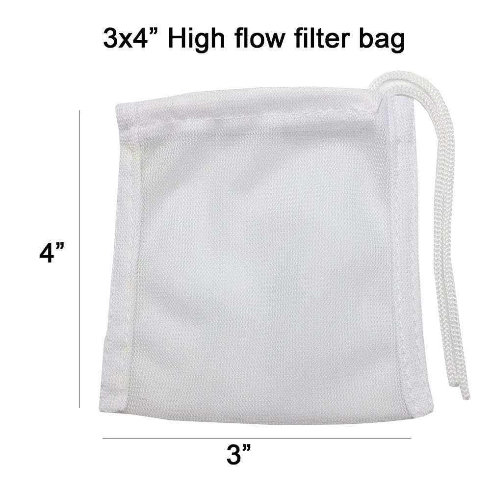 Fish Tank Small Sized Filter Bags 6 Pack High Flow 3 By 4 Inches