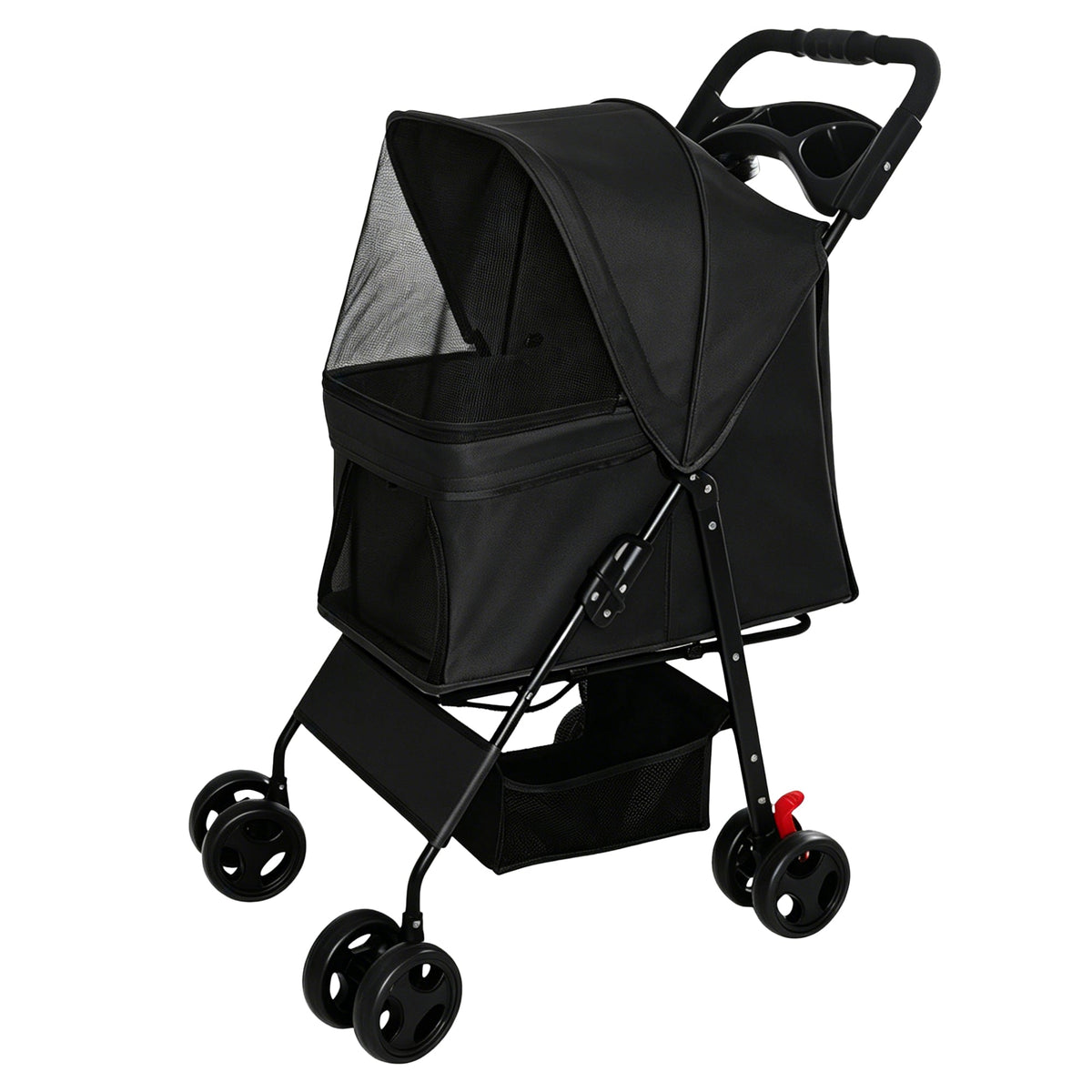 Foldable Pet Stroller For Small Dogs And Cats Under 28 Lbs