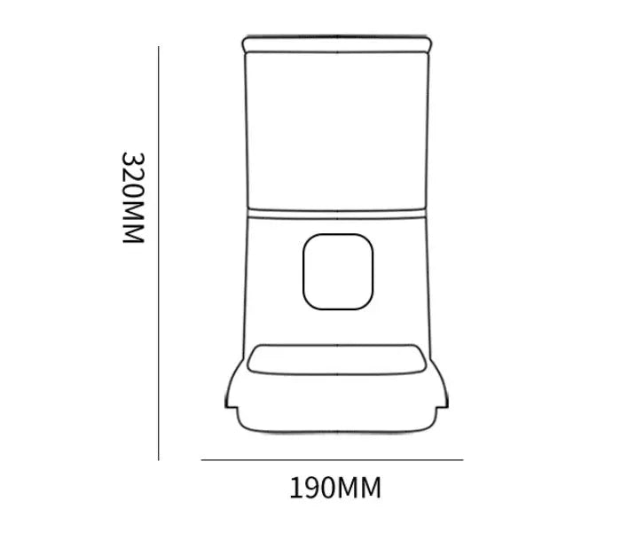 Pawlido™ Smart WiFi Automatic Feeder Voice Recording | App Control | Large Capacity | Smart Timer Feeding