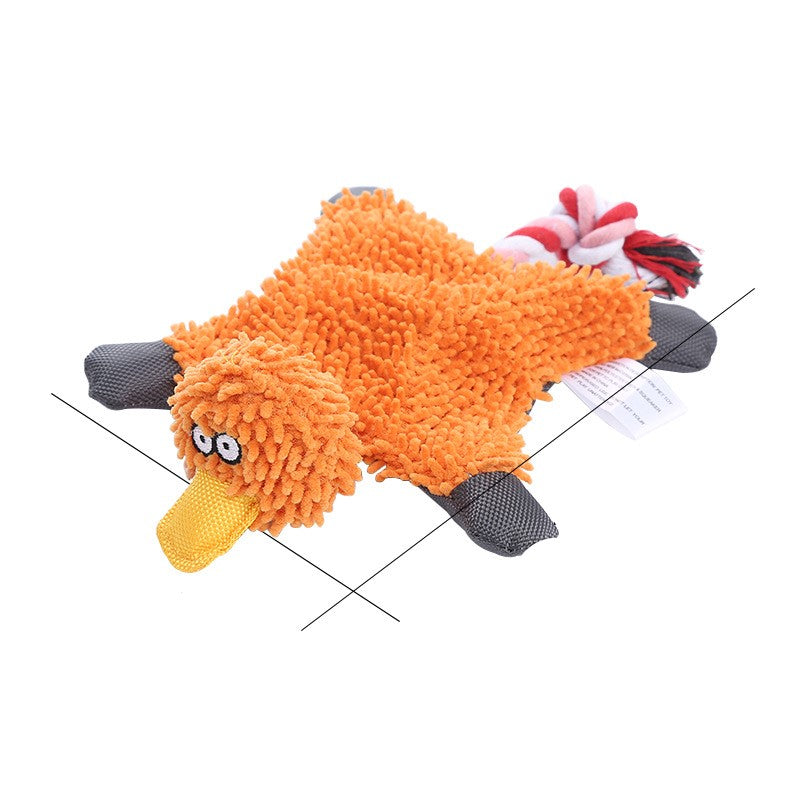 Pet Toy Donkey Shape Corduroy Chew For Dogs Puppy Squeaker Squeaky