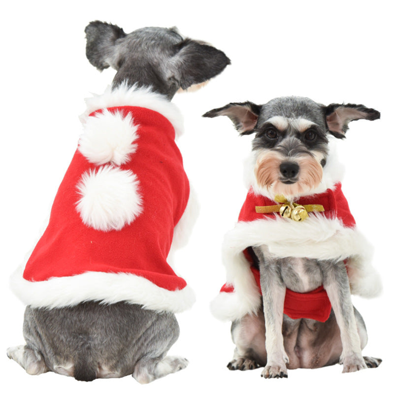 Cute Dog Cat Costume Christmas Cloak Halloween Disguise