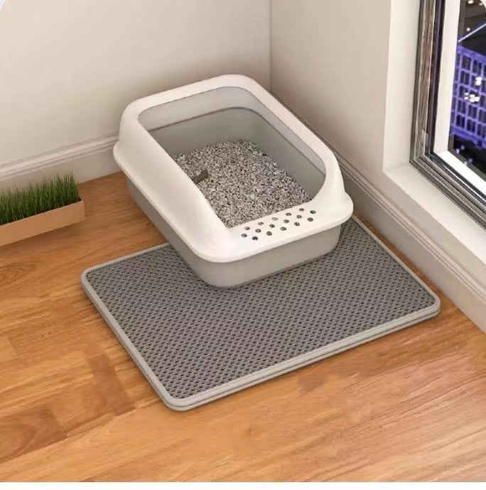 Cat Litter Mat Double Layer Filter Anti-bring Out