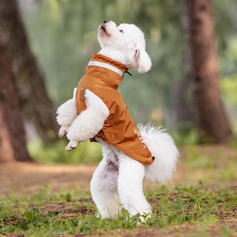 Dog Outdoor Windproof Rain Raincoat Puppy Reflective Pet Poncho