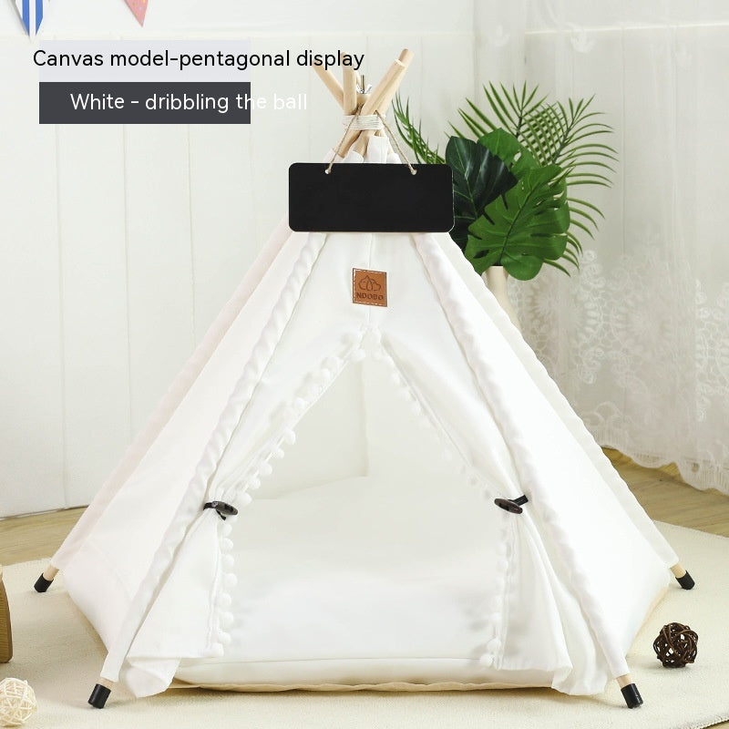 Pet Tent Cat House Removable And Washable Kennel Villa