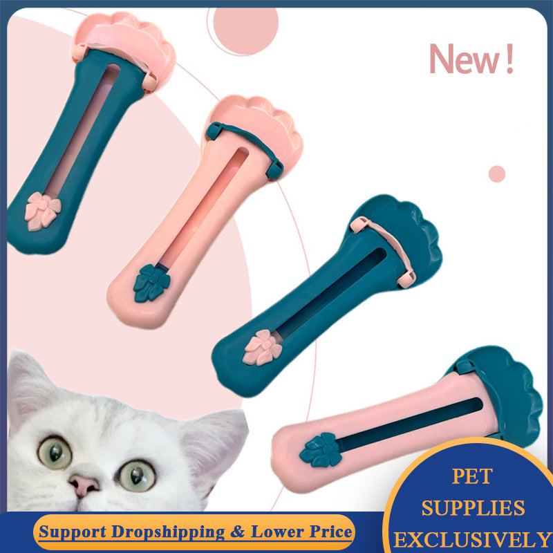 Pet Feed Spoon Snack Extrusion Food Scoop Cat Treat Bars Squeezer
