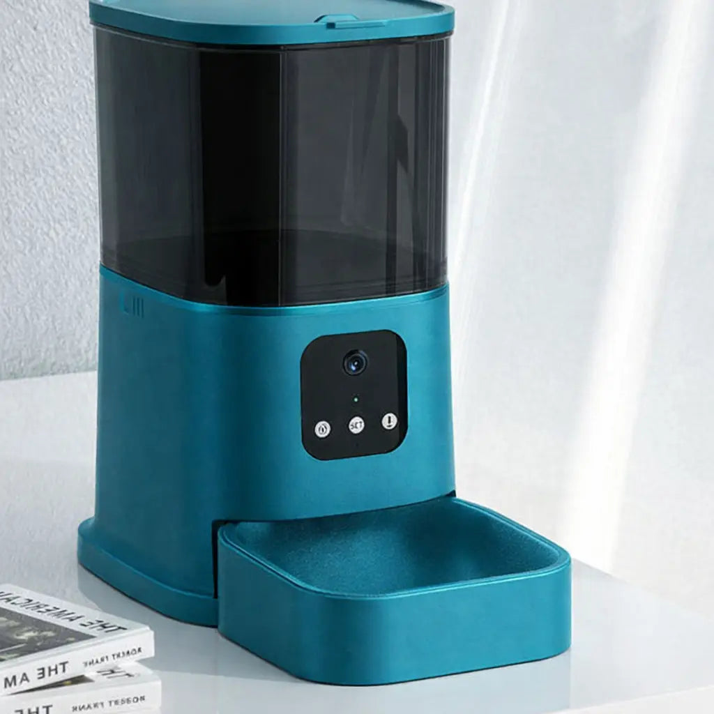Pawlido™ Smart WiFi Automatic Feeder Voice Recording | App Control | Large Capacity | Smart Timer Feeding