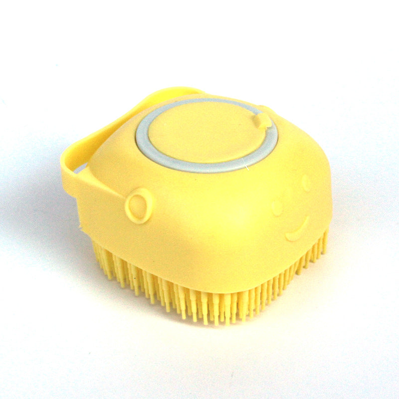 Silicone Dog Bath Massage Gloves Brush Pet Cat Bathroom Cleaning