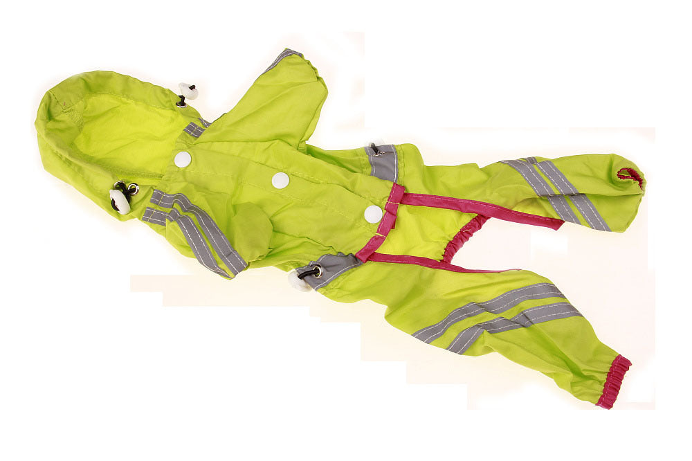 Pet Raincoat Dog One-layer Reflective Bar Warning