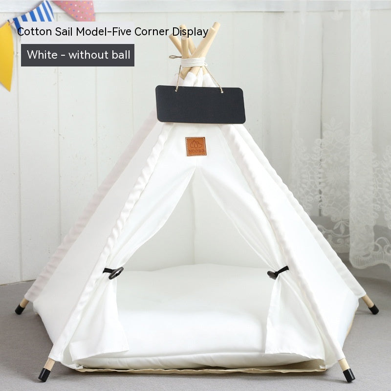 Pet Tent Cat House Removable And Washable Kennel Villa