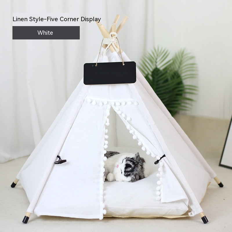 Pet Tent Cat House Removable And Washable Kennel Villa
