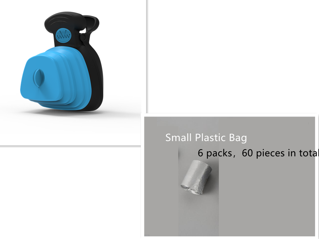 Pet Dog Poop Bag Dispenser Travel Foldable Spoon