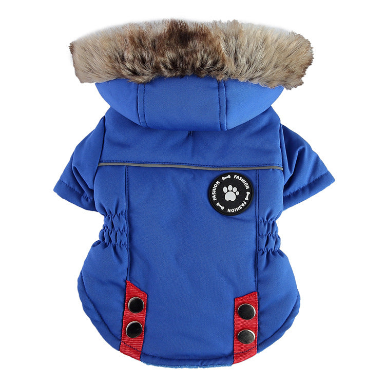 Pet Winter Cotton Dog Clothes Zipper Jacket Supplies