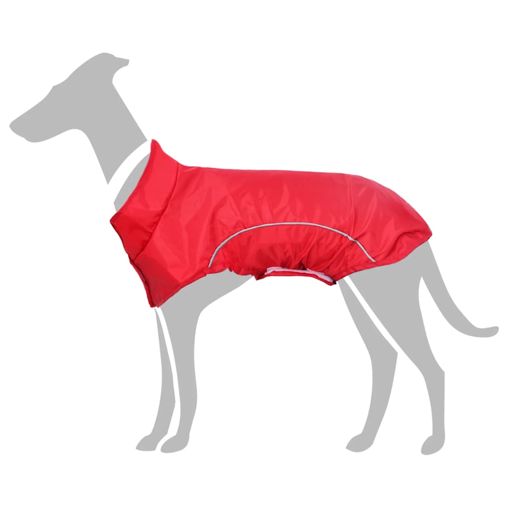 Dog Raincoat With Reflective Stripes Polyester S