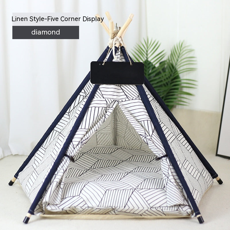 Pet Tent Cat House Removable And Washable Kennel Villa