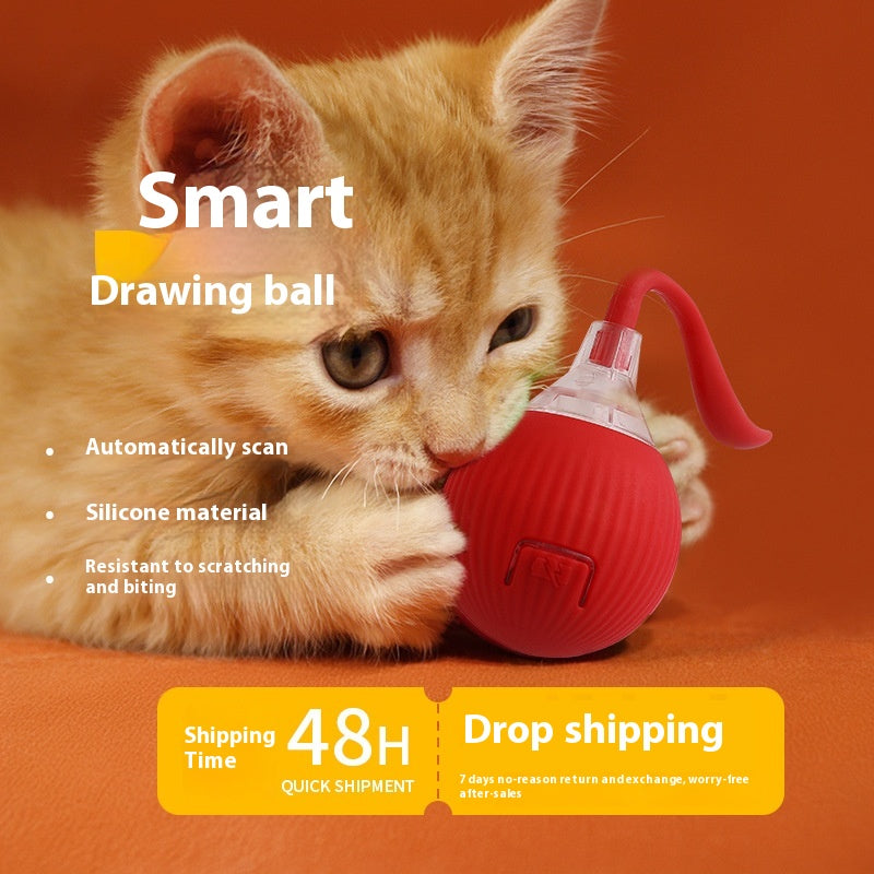 Interactive Cat Toy Ball Super Drive Rolling