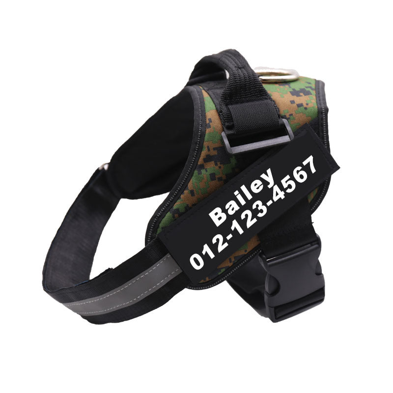 Personalized Dog Harness No Pull Reflective Breathable Adjustable