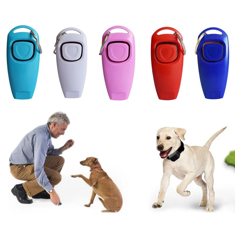 Combo Dog Clicker Whistle Training Pet Trainer Click Puppy