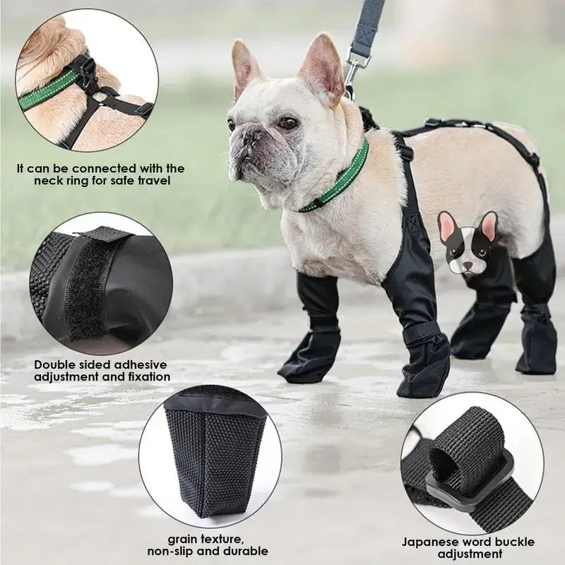 Waterproof Dog Shoes Adjustable Boots Pet Breathbale For Outdoor