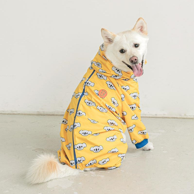 Fashion Four-legged Raincoat Dog Hooded