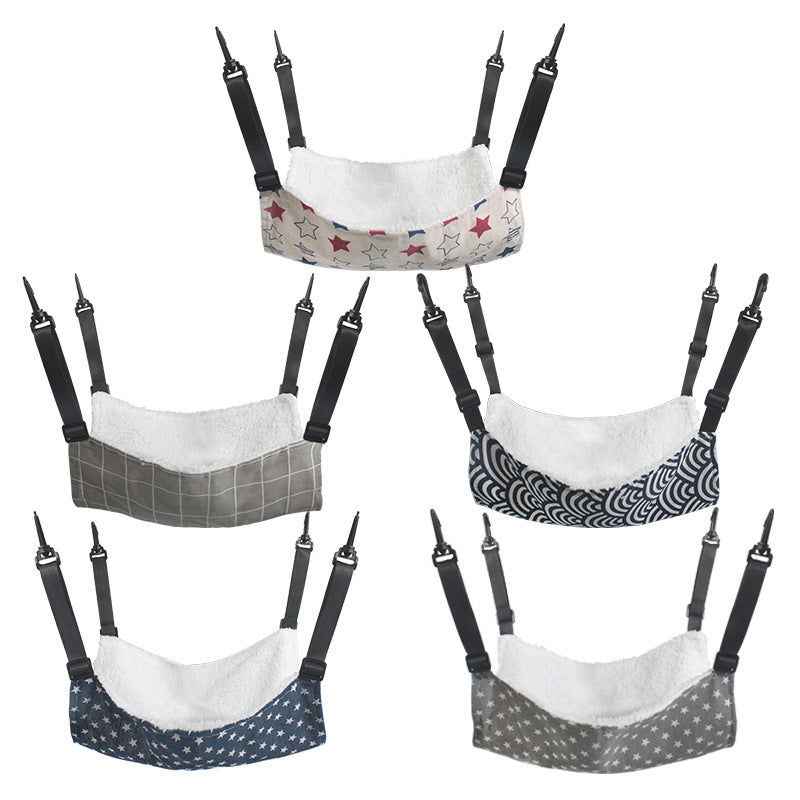 Lamb Fleece Cat Hanging Beds Pets Cage Hammock Bed For Kitten Seat