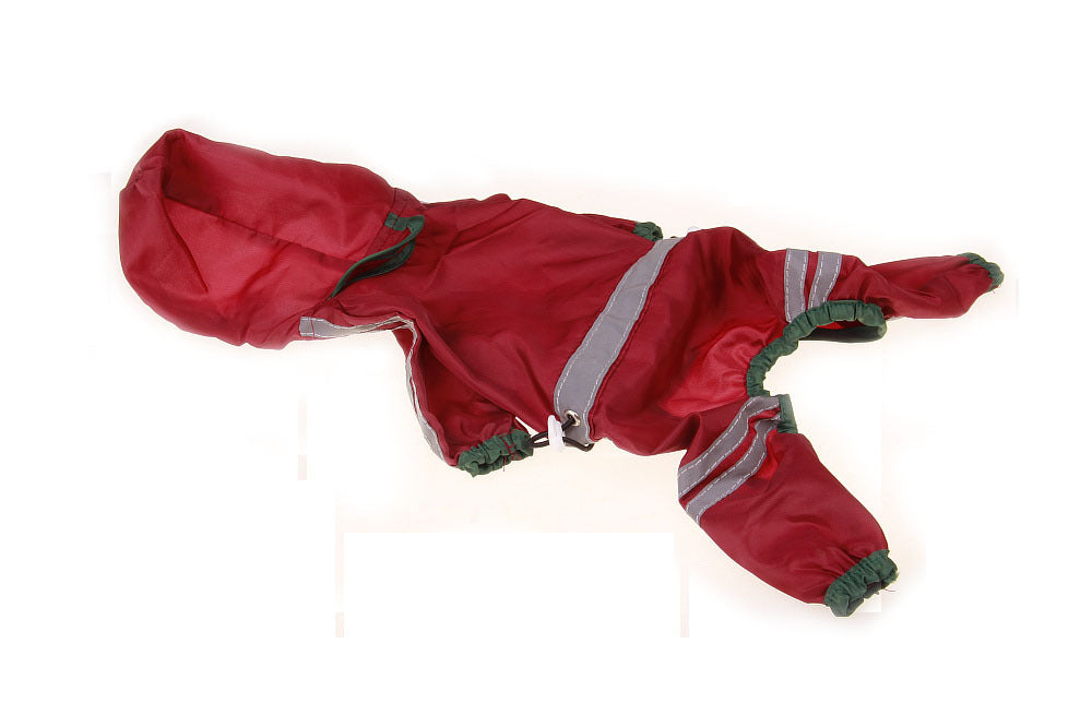 Pet Raincoat Dog One-layer Reflective Bar Warning