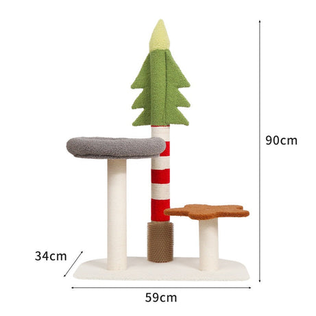 Promotional Christmas Tree Cat Climbing Frame All-in-one Sisal