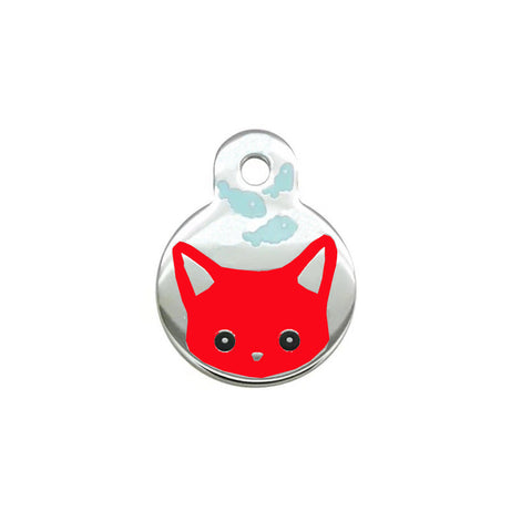 Pet Dog Brand Cute Cartoon Cat And Fish Printed Necklace Pendant