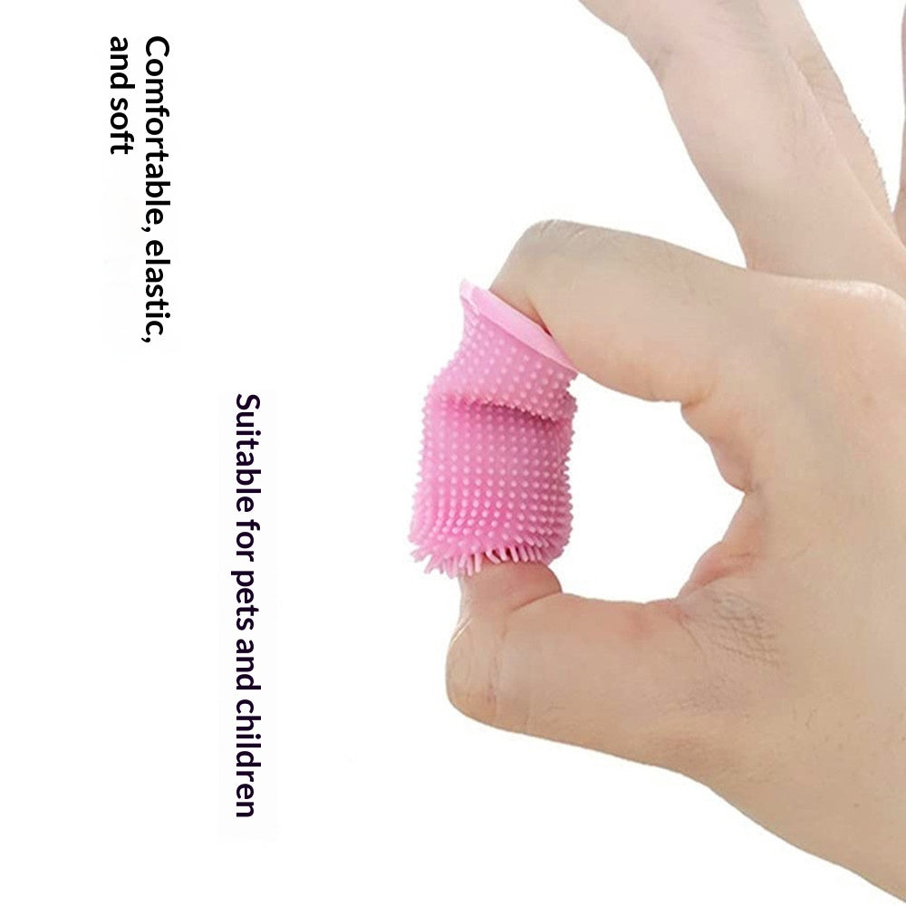 360-degree Silicone Finger Toothbrush For Pets Deep