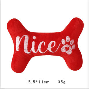 Christmas Dog Plush Sounding Puppy Pets Toy Santa Claus Decorations