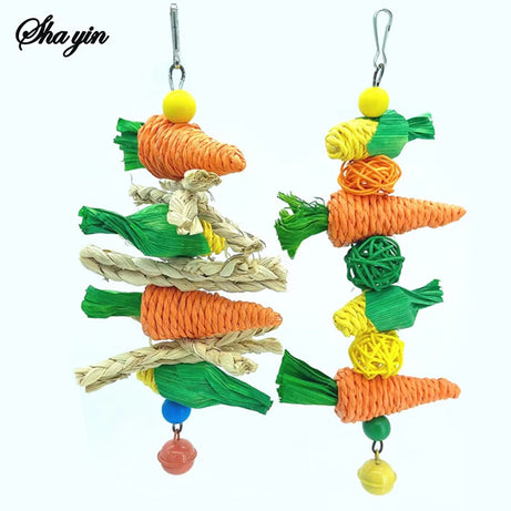 Parrot Toy Hanging Perch Climb Playing Equipment Cage Accessories