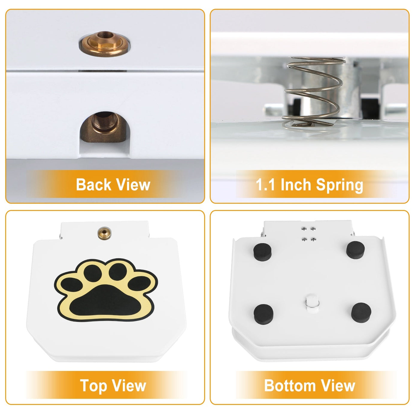 1pc Dog Water Fountain Outdoor Pet Dispenser Step-on Activated