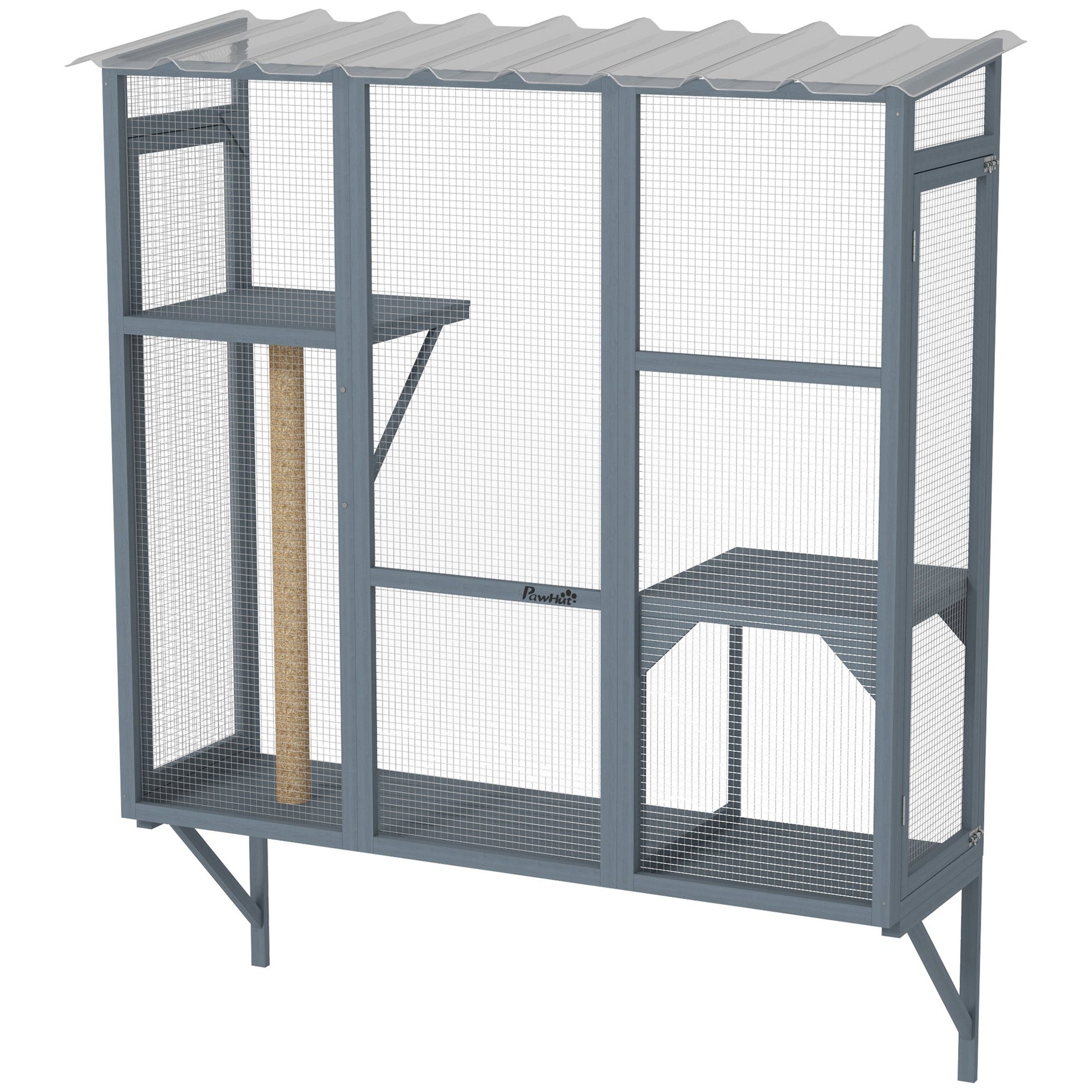 Catio Outdoor Window For 2-3 Large Indoor Cats W 2 Jumping