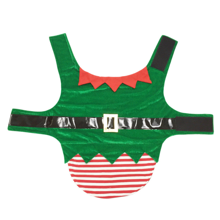 Fashion Christmas Clothes Green Elf Pet Dog Costume