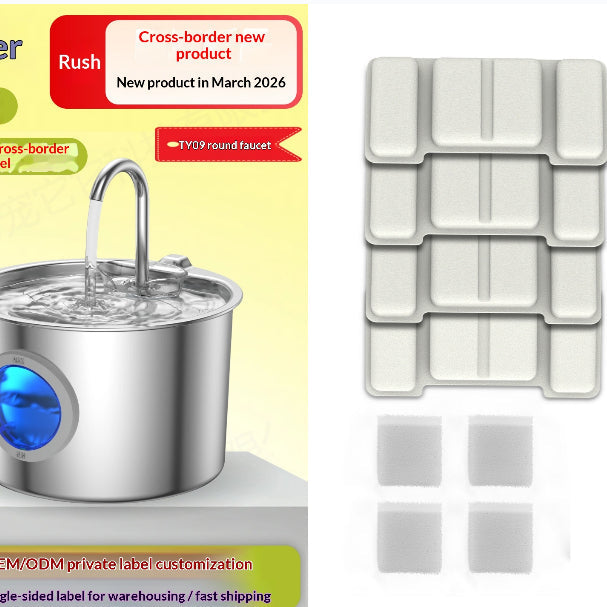 Pet Water Fountain Stainless Steel Dispenser
