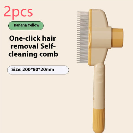 Professional Pet Comb For Dogs And Cats With Release Button Flea