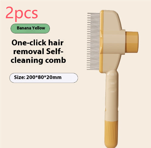 Professional Pet Comb For Dogs And Cats With Release Button Flea