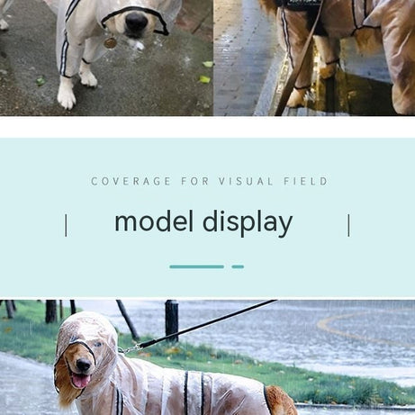 Large Dog Pet Rain Waterproof Raincoat